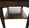 1950s Leather Top Side Table By Superior Table - #BR