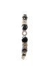 Sterling Silver Bracelet With Onyx & Cubic Zirconia - #JC