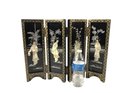 Lacquered Japanese Table Screen With Mother-Of-Pearl Inlay - #S6-3