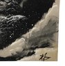 Signed Japanese Mount Fuji Winter Landscape Oil On Silk Painting - #S11-4
