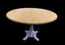 Country Farmhouse Cast Iron Pedestal Dining Table - #S16-F