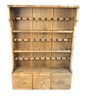 Vintage Wood Smoking Tobacco Pipe Display Cabinet - #S