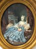 1785 Signed Miniature Portrait Painting Of A Lady - #FS-5