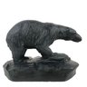 Signed Clement Dube Folk Art Polar Bear Chalkware Sculpture - #S6-3