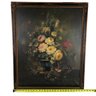 Signed Virginia Battle Betts Floral Still Life Oil On Canvas Painting - #FD