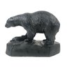 Signed Clement Dube Folk Art Polar Bear Chalkware Sculpture - #S6-3