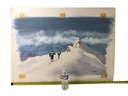 1984 Signed Harry Swanson Winter Landscape Watercolor Painting, 'High Country' - #S27-3