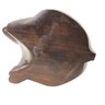 Hand Carved Rosewood Bear Sculpture, Signed - #FS-3