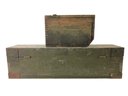 WWI US Army Wood Ammo Box & 1944 WWII US Army Wood Carpenter's Tool Chest - #S18-2