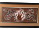 Australian Indigenous Oil Painting On Canvas Board - #B4