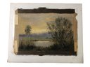 Signed George Sheringham (Britain, 1884-1937) Double-Sided Landscape Watercolor - #S11-2L