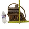 Handmade Rustic Cottage Birdhouse With Stone Chimney - #S1-2