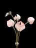 Vintage Hollywood Regency Style Pink Tulip Floor Lamp - #FF