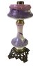 Victorian Hand Painted Gone With The Wind Oil Lamp - #S12-6