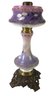 Victorian Hand Painted Gone With The Wind Oil Lamp - #S12-6