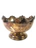 English Victorian Silver Plate On Copper Punch Bowl & Ladle With Figural Handle - #S7-1