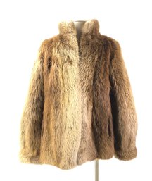 Vintage Genuine Fox Fur Coat By Revillon For Saks Fifth Ave