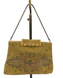 Vintage Handmade Beaded Handbag, Made In France - #S23-5