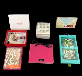 Kate Spade IPhone Case, Key Fob & Photo Album, J. Crew Trinket Box, & Note Cards - #S11-1