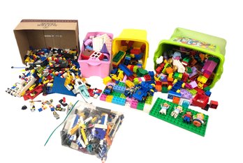 Large Assortment Of Lego & Lego Duplo With Mini Figures - #S13-1