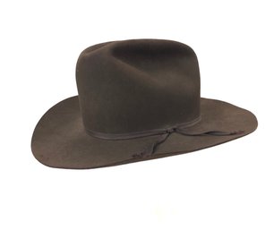 Resistol Self-Conforming Hand Creased Western Cowboy Hat, Brown, Size 7-1/4 - #S9-5