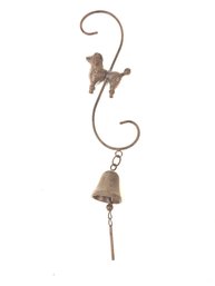 Hanging Wrought Iron Poodle Dinner Bell / Wind Chime - #S10-3