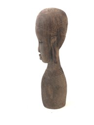 Hand Carved Wood Female African Statue - #FS-4