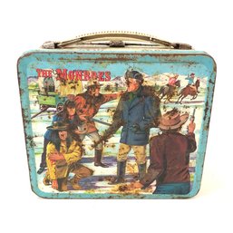 1967 The Monroes Western TV Series Tin Litho Aladdin Lunchbox - #S9-4