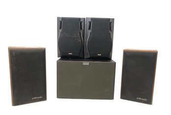 Polk Audio And RCA Stereo Speakers & Altec Lansing Home Theatre Powered Subwoofer - #S15-4