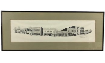 Ned Brooks Framed Print 'Franklin Street, Chapel Hill, N.C.' - #RBW-F