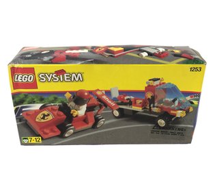 1999 LEGO System 1253 Shell Race Car Transporter, Factory Sealed, Made In Denmark - #S1-3