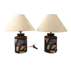 Handmade Studio Pottery Table Lamps, WORKS - #S1-4