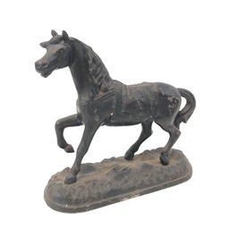 Vintage Spelter Metal Horse Statue - #FS-6