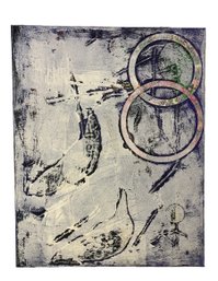 Modern Abstract Mixed Media Painting On Canvas - #RBW-F
