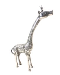 Cast Aluminum Standing Giraffe Statue - #S4-2