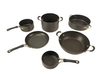 5-Piece Calphalon Cookware Set & An Anolon Saute Pan With Side Handles - #S14-1