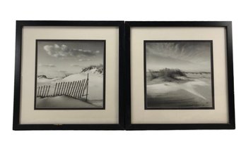 Framed Richard Calvo Art Prints: 'Color Of Dreams' & 'Sand And Snow' - #SW-F
