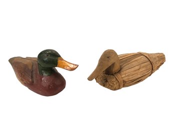 Pair Of Vintage Duck Decoys - #S7-4