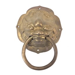 Brass Chinese Foo Dog Door Knocker - #S1-4