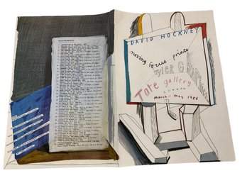 David Hockney 1986 Tate Gallery London Art Exhibition Program - #S8-4