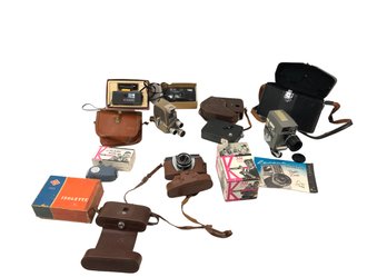 Vintage Camera Collection: 8mm Movie & 35mm Cameras - #S8-1