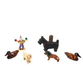Vintage Scottie Dog Strikalite Lighter, 1986 Spoontiques Clown Figure & Animal Figurines - #FS-4