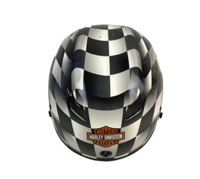 Harley-Davidson Motorcycles Checkered Flag Helmet, Size S (55-56cm) - #S9-1