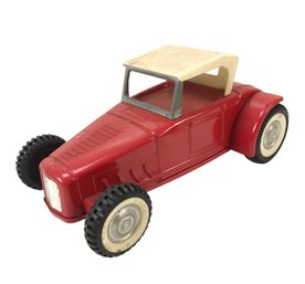 Vintage Nylint Ford Jalopy Roadster Red Hot Rod Pressed Steel Toy - #FS-5