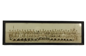 1927 Troop B 102nd Calvary Panoramic Yard Long Photograph - #BW-A2