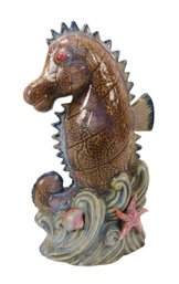 Ceramic Sea Horse Statue - #S10-2