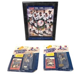 2005 New York Yankees Plaque & Starting Line-up NY Mets Sports Figures - #S1-3
