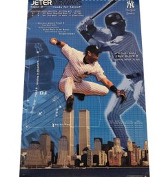 2000 New York Yankees Derek Jeter World Trade Center Poster - #S2-5