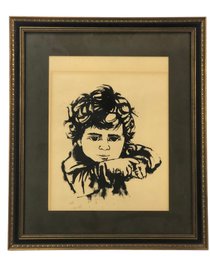 Signed Child's Portrait, Artist's Proof - #RBW-F
