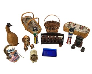 Longaberger Baskets, Figurines By Seymour Mann & Ardco, Porcelain Spice Rack & More - #S8-1